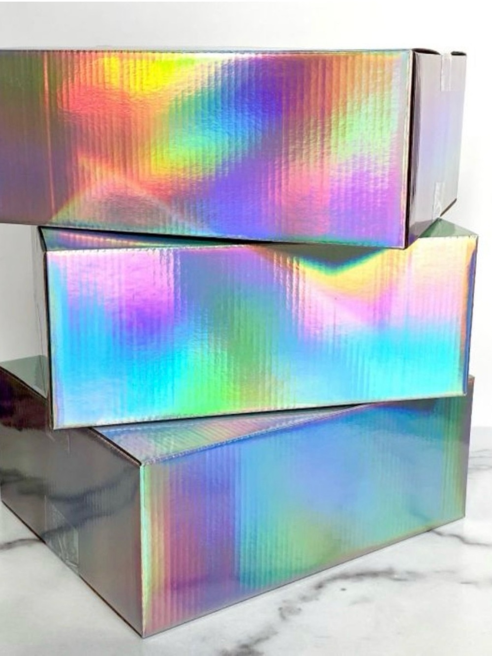 10x8x4 Holographic Designer Boxes (8 Boxes)
